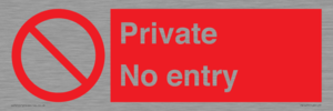 Private No Entry